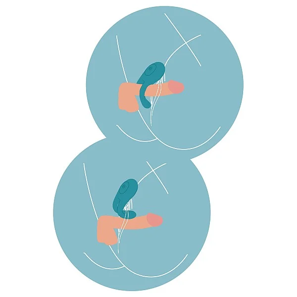 Love Connection Couples Ring - Petrol van het merk Xocoon - Cockringen - online bestellen bij Masculum.nl. De discrete online seks-toys en erotisch heren ondergoed winkel voor gay & hetero mannen.
