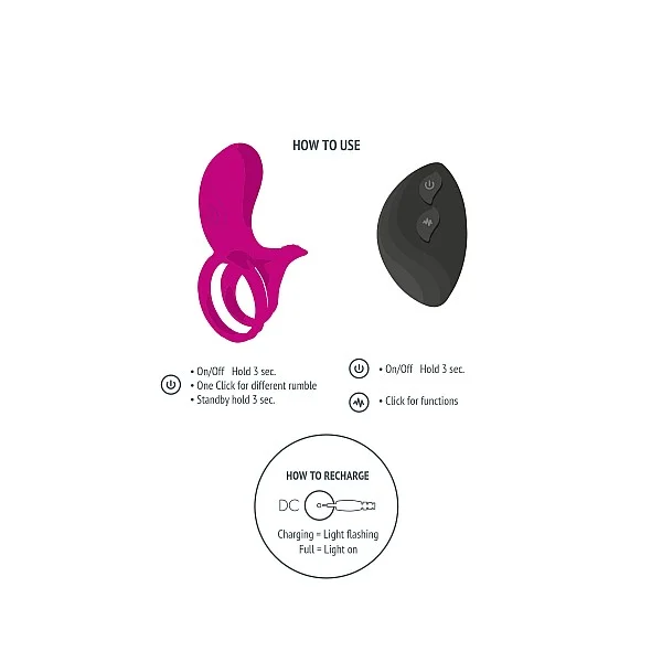 Couples Stimulator Ring - Fuchsia van het merk Xocoon - Vibrators - online bestellen bij Masculum.nl. De discrete online seks-toys en erotisch heren ondergoed winkel voor gay & hetero mannen.