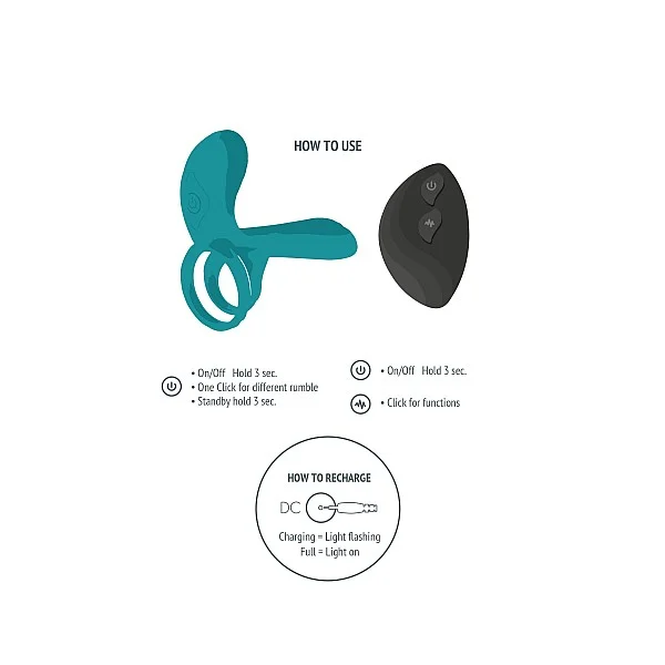 Couples Vibrator Ring - Groen van het merk Xocoon - Vibrators - online bestellen bij Masculum.nl. De discrete online seks-toys en erotisch heren ondergoed winkel voor gay & hetero mannen.