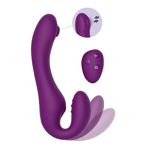Strapless Strap-On Pulse Vibe - Paars van het merk Xocoon -  - online kopen bij Masculum.nl. De discrete online seks-toys en erotisch heren ondergoed winkel voor gay & hetero mannen.