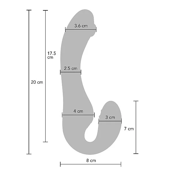 Strapless Strap-On Pulse Vibe - Paars van het merk Xocoon -  - online kopen bij Masculum.nl. De discrete online seks-toys en erotisch heren ondergoed winkel voor gay & hetero mannen.