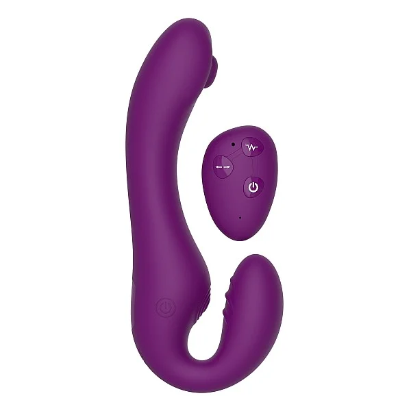 Strapless Strap-On Pulse Vibe - Paars van het merk Xocoon -  - online kopen bij Masculum.nl. De discrete online seks-toys en erotisch heren ondergoed winkel voor gay & hetero mannen.
