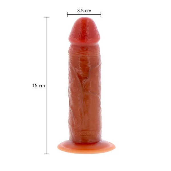Realistische Siliconen Dildo met Voorhuid 15 cm van het merk Get Real - Dildo's met Voorhuid - online kopen bij Masculum.nl. De discrete online seks-toys en erotisch heren ondergoed winkel voor gay & hetero mannen.