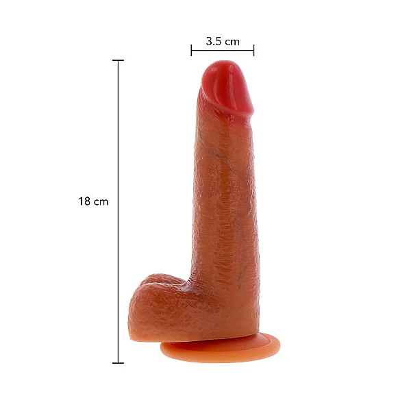 Realistische Siliconen Dildo met Voorhuid 18 cm van het merk Get Real - Dildo met Voorhuid - online kopen bij Masculum.nl. De discrete online seks-toys en erotisch heren ondergoed winkel voor gay & hetero mannen.