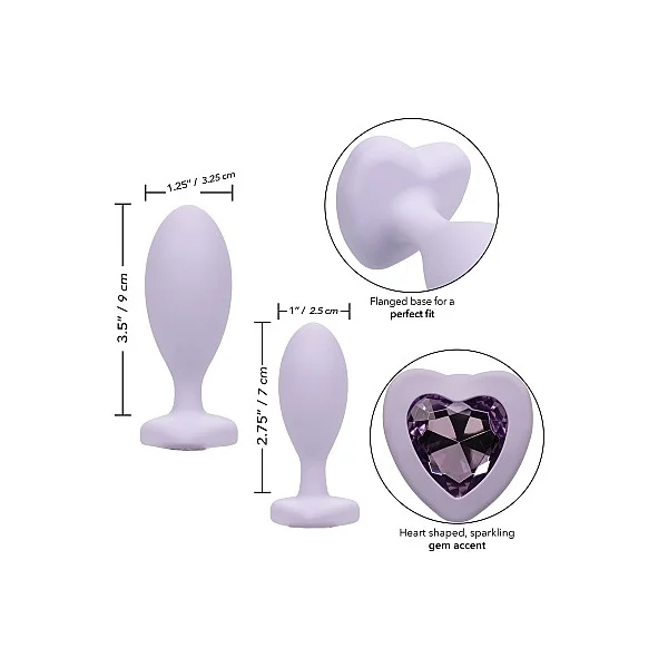First Time Crystal Booty Duo - Violet van het merk First Time - Buttplugs - online bestellen bij Masculum.nl. De discrete online seks-toys en erotisch heren ondergoed winkel voor gay & hetero mannen.