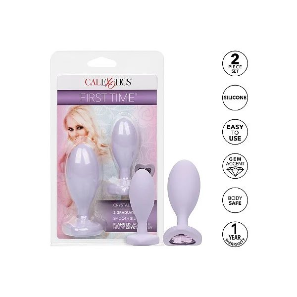 First Time Crystal Booty Duo - Violet van het merk First Time - Buttplugs - online bestellen bij Masculum.nl. De discrete online seks-toys en erotisch heren ondergoed winkel voor gay & hetero mannen.