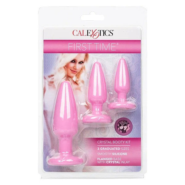 Crystal Booty Kit - Roze van het merk First Time - Buttplugs - online bestellen bij Masculum.nl. De discrete online seks-toys en erotisch heren ondergoed winkel voor gay & hetero mannen.
