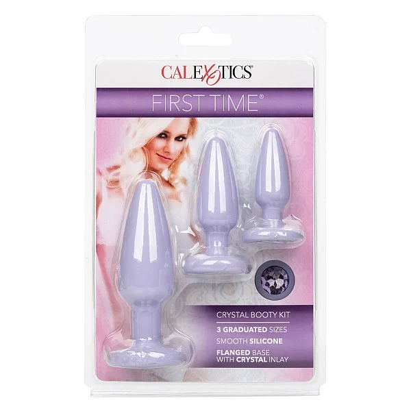 Crystal Booty Kit - Paars van het merk First Time - Buttplugs - online bestellen bij Masculum.nl. De discrete online seks-toys en erotisch heren ondergoed winkel voor gay & hetero mannen.