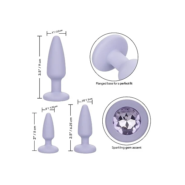 Crystal Booty Kit - Paars van het merk First Time - Buttplugs - online bestellen bij Masculum.nl. De discrete online seks-toys en erotisch heren ondergoed winkel voor gay & hetero mannen.