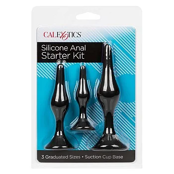 Silicone Anal Starter Kit - Zwart