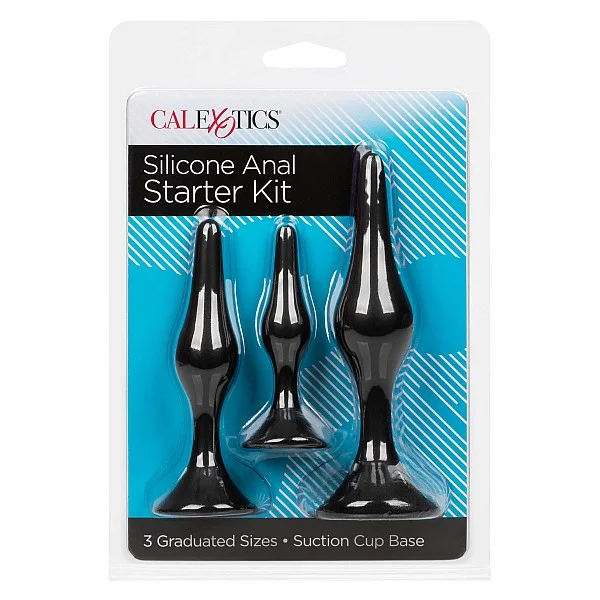 Silicone Anal Starter Kit - Zwart van het merk Anal - Buttplugs - online bestellen bij Masculum.nl. De discrete online seks-toys en erotisch heren ondergoed winkel voor gay & hetero mannen.