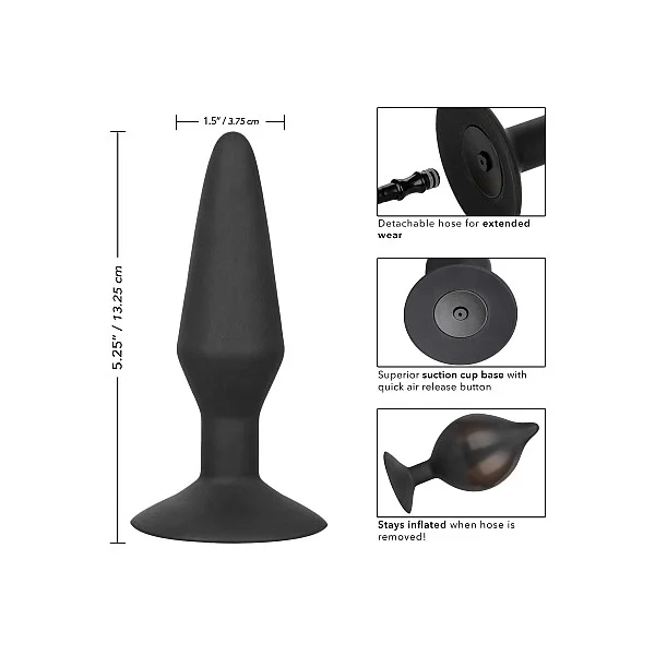 Large Silicone Inflatable Plug - Zwart van het merk Anal - Opblaasbare Dildo's - online kopen bij Masculum.nl. De discrete online seks-toys en erotisch heren ondergoed winkel voor gay & hetero mannen.