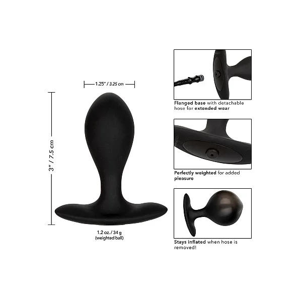 Silicone Inflatable Plug - Zwart van het merk Anal - Opblaasbare Dildo's - online kopen bij Masculum.nl. De discrete online seks-toys en erotisch heren ondergoed winkel voor gay & hetero mannen.