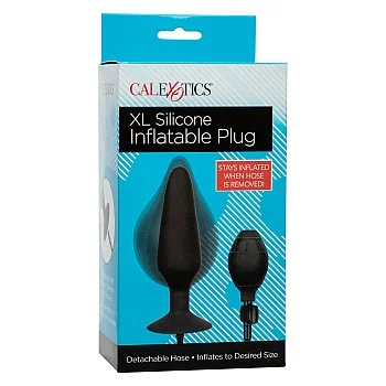 XL Silicone Inflatable Plug - Zwart