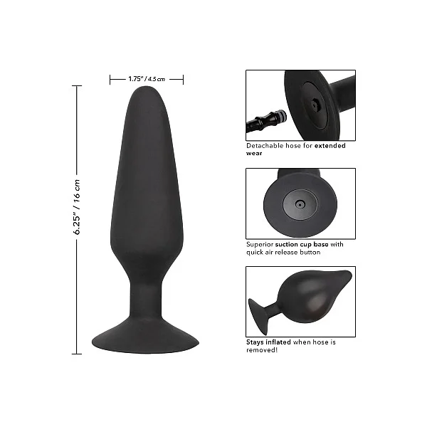 XL Silicone Inflatable Plug - Zwart van het merk Anal - Opblaasbare Dildo's - online bestellen bij Masculum.nl. De discrete online seks-toys en erotisch heren ondergoed winkel voor gay & hetero mannen.