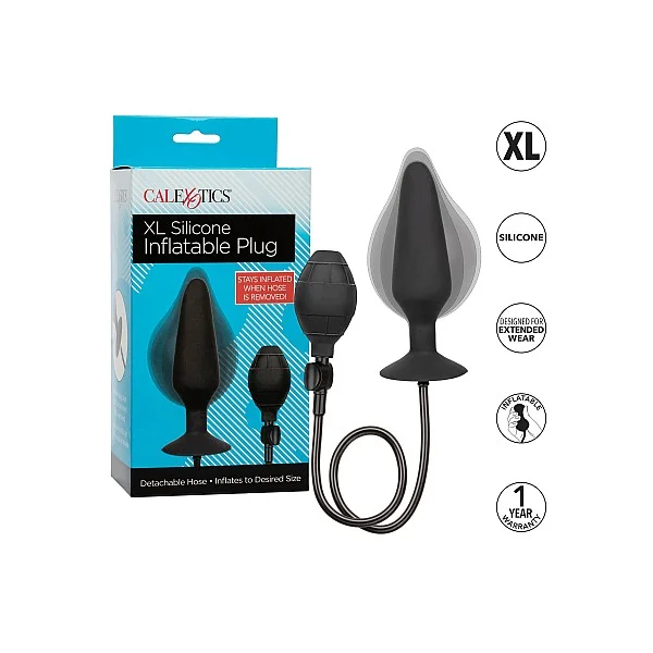 XL Silicone Inflatable Plug - Zwart van het merk Anal - Opblaasbare Dildo's - online bestellen bij Masculum.nl. De discrete online seks-toys en erotisch heren ondergoed winkel voor gay & hetero mannen.