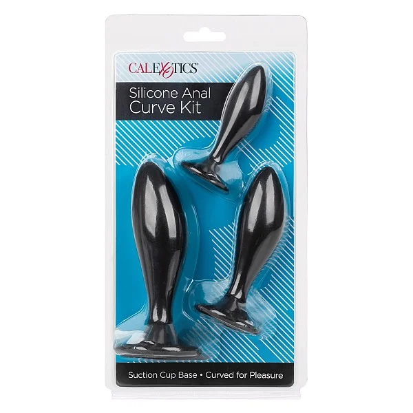 Silicone Anal Curve Kit - Zwart van het merk Anal - Buttplugs - online kopen bij Masculum.nl. De discrete online seks-toys en erotisch heren ondergoed winkel voor gay & hetero mannen.