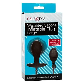 Weighted Inflatable Plug Large - Zwart