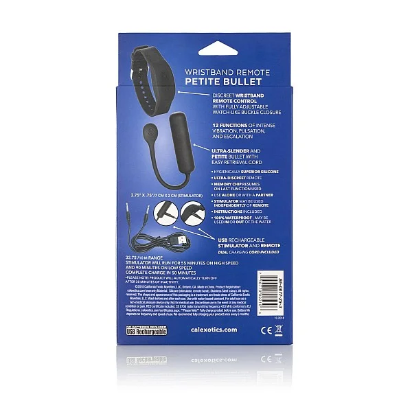 Wristband Remote Petite Bullet - Zwart van het merk Remote Controlled Vibes - Vibrerende Eitjes - online bestellen bij Masculum.nl. De discrete online seks-toys en erotisch heren ondergoed winkel voor gay & hetero mannen.