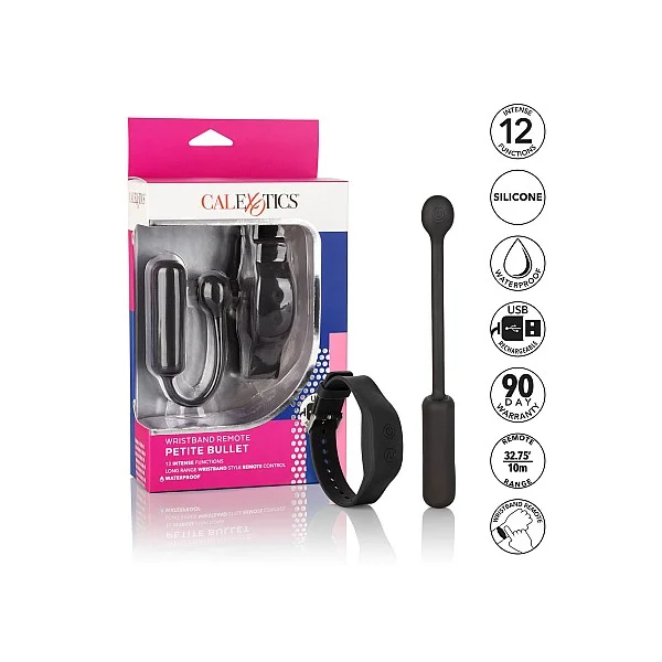 Wristband Remote Petite Bullet - Zwart van het merk Remote Controlled Vibes - Vibrerende Eitjes - online bestellen bij Masculum.nl. De discrete online seks-toys en erotisch heren ondergoed winkel voor gay & hetero mannen.