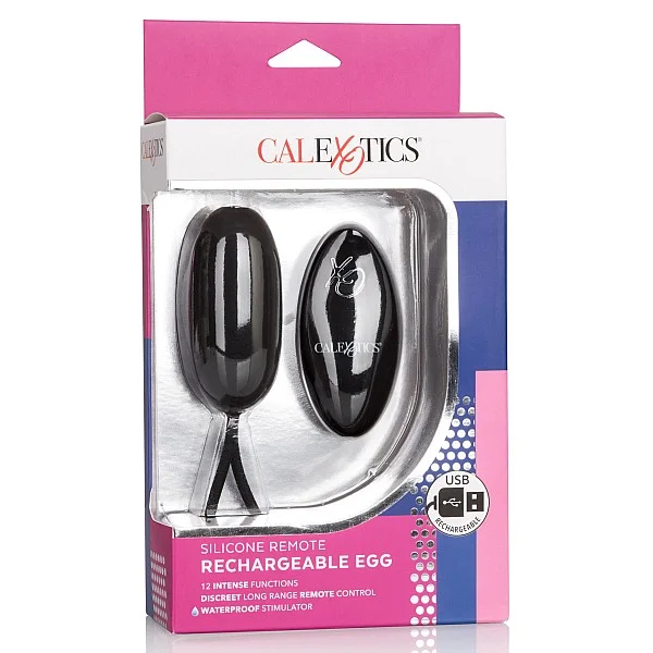 Remote Rechargeable Egg - Zwart van het merk Remote Controlled Vibes - Vibrerende Eitjes - online bestellen bij Masculum.nl. De discrete online seks-toys en erotisch heren ondergoed winkel voor gay & hetero mannen.