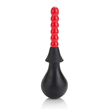 Ribbed Anal Douche - Zwart