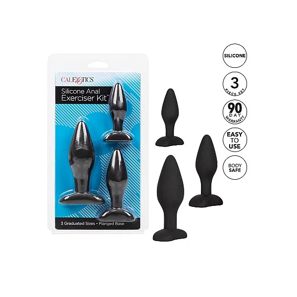 Silicone Anal Exerciser Kit - Zwart van het merk Anal - Buttplugs - online kopen bij Masculum.nl. De discrete online seks-toys en erotisch heren ondergoed winkel voor gay & hetero mannen.
