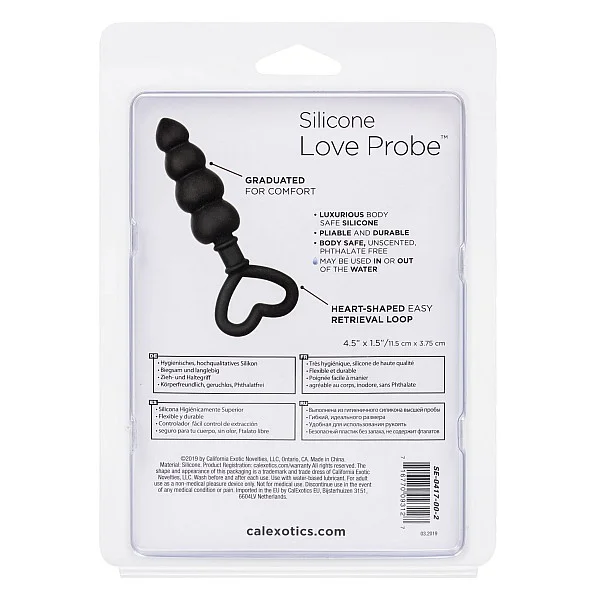 Silicone Love Probe - Zwart van het merk Anal - Anale Kralen - online kopen bij Masculum.nl. De discrete online seks-toys en erotisch heren ondergoed winkel voor gay & hetero mannen.