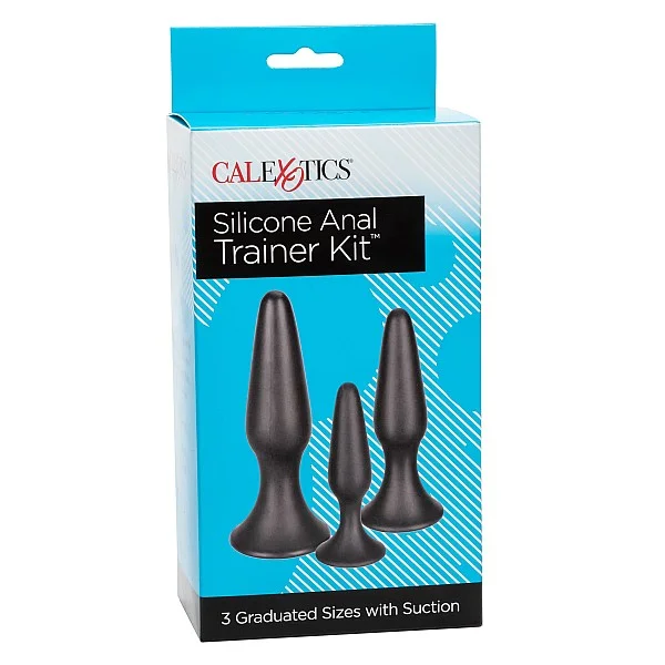 Silicone Anal Trainer Kit - Zwart van het merk Anal - Buttplugs - online bestellen bij Masculum.nl. De discrete online seks-toys en erotisch heren ondergoed winkel voor gay & hetero mannen.