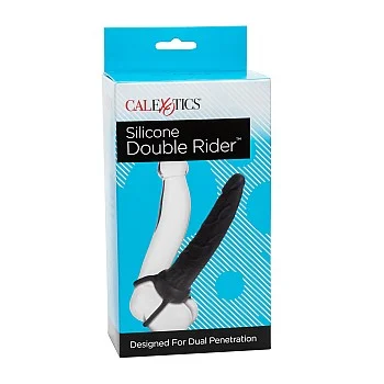 Silicone Double Rider - Zwart