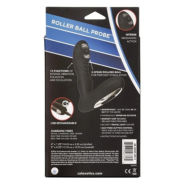 Eclipse Roller Ball Probe - Zwart van het merk Eclipse - Anaal Dildo's - online kopen bij Masculum.nl. De discrete online seks-toys en erotisch heren ondergoed winkel voor gay & hetero mannen.