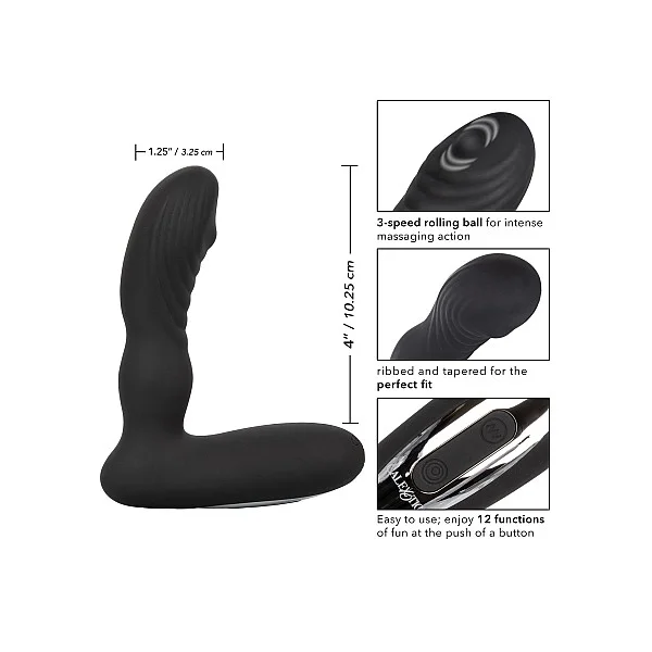 Eclipse Roller Ball Probe - Zwart van het merk Eclipse - Anaal Dildo's - online kopen bij Masculum.nl. De discrete online seks-toys en erotisch heren ondergoed winkel voor gay & hetero mannen.