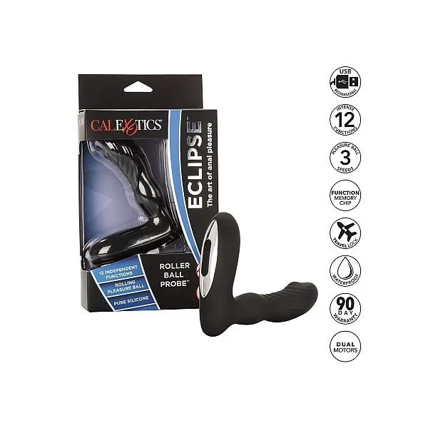 Eclipse Roller Ball Probe - Zwart van het merk Eclipse - Anaal Dildo's - online kopen bij Masculum.nl. De discrete online seks-toys en erotisch heren ondergoed winkel voor gay & hetero mannen.