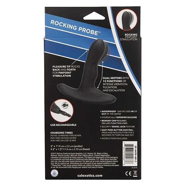 Eclipse Rocking Probe - Zwart van het merk Eclipse - Anaal Dildo's - online bestellen bij Masculum.nl. De discrete online seks-toys en erotisch heren ondergoed winkel voor gay & hetero mannen.
