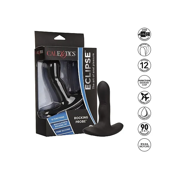 Eclipse Rocking Probe - Zwart van het merk Eclipse - Anaal Dildo's - online bestellen bij Masculum.nl. De discrete online seks-toys en erotisch heren ondergoed winkel voor gay & hetero mannen.