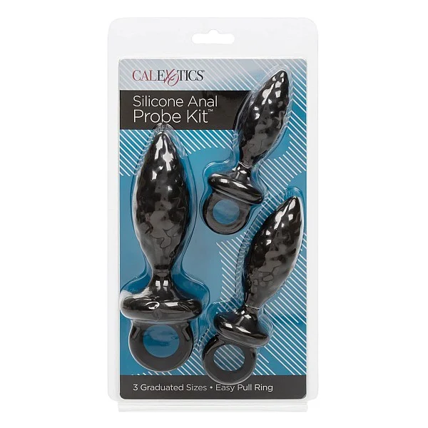 Silicone Anal Probe Kit - Zwart van het merk Anal - Anaal Dildo's - online bestellen bij Masculum.nl. De discrete online seks-toys en erotisch heren ondergoed winkel voor gay & hetero mannen.