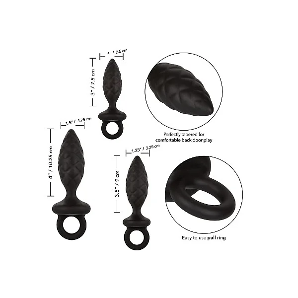 Silicone Anal Probe Kit - Zwart van het merk Anal - Anaal Dildo's - online bestellen bij Masculum.nl. De discrete online seks-toys en erotisch heren ondergoed winkel voor gay & hetero mannen.