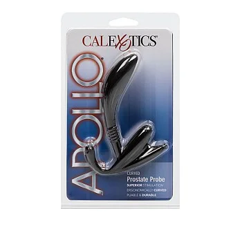 Curved Prostate Probe - Zwart
