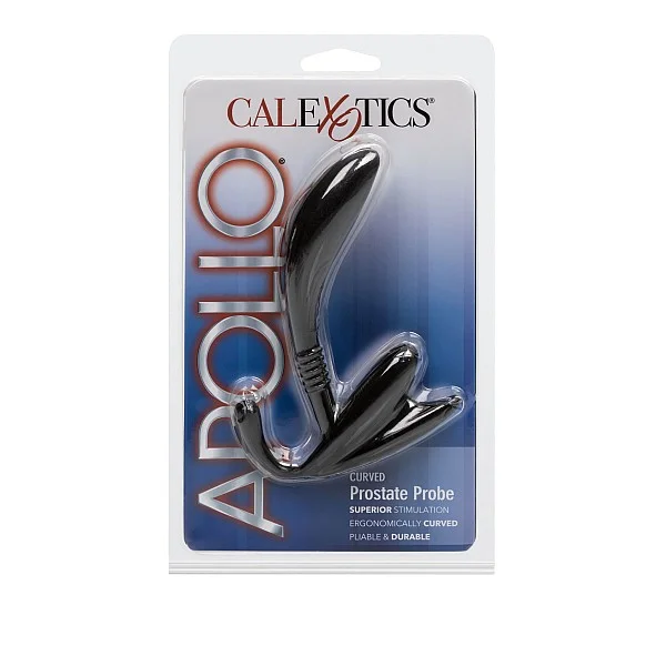 Curved Prostate Probe - Zwart van het merk Apollo - Anaal Dildo's - online kopen bij Masculum.nl. De discrete online seks-toys en erotisch heren ondergoed winkel voor gay & hetero mannen.