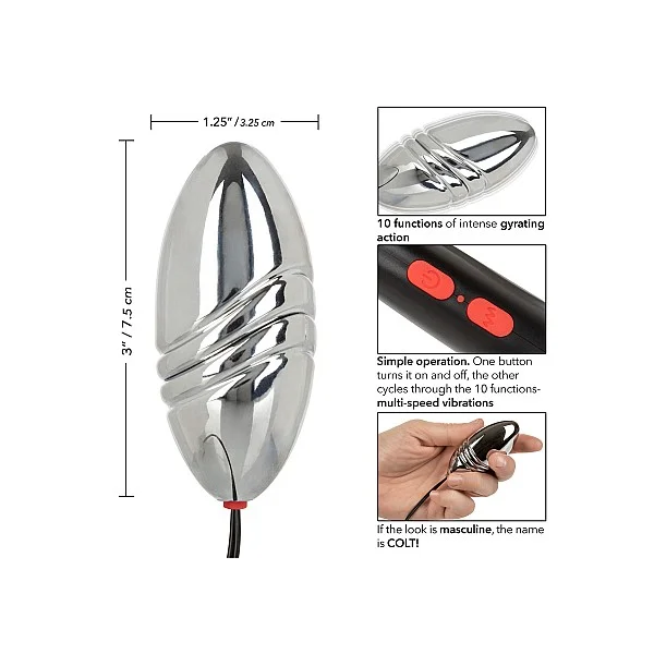 Colt Tubo Bullet - Zwart van het merk Colt Gear - Vibrerende Eitjes - online bestellen bij Masculum.nl. De discrete online seks-toys en erotisch heren ondergoed winkel voor gay & hetero mannen.