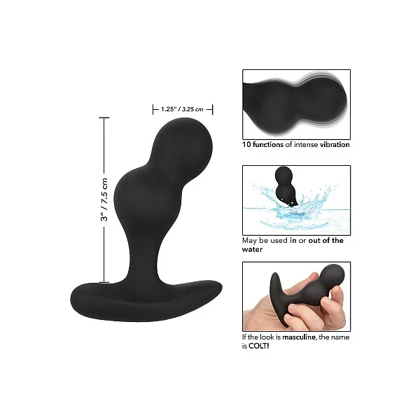 Colt Dual Power Probe - Zwart van het merk Colt Gear - Vibrerende Eitjes - online kopen bij Masculum.nl. De discrete online seks-toys en erotisch heren ondergoed winkel voor gay & hetero mannen.