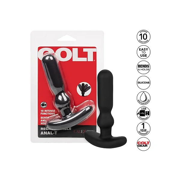 Colt Vibrating Anal T - Zwart van het merk Colt Gear - Buttplugs - online bestellen bij Masculum.nl. De discrete online seks-toys en erotisch heren ondergoed winkel voor gay & hetero mannen.