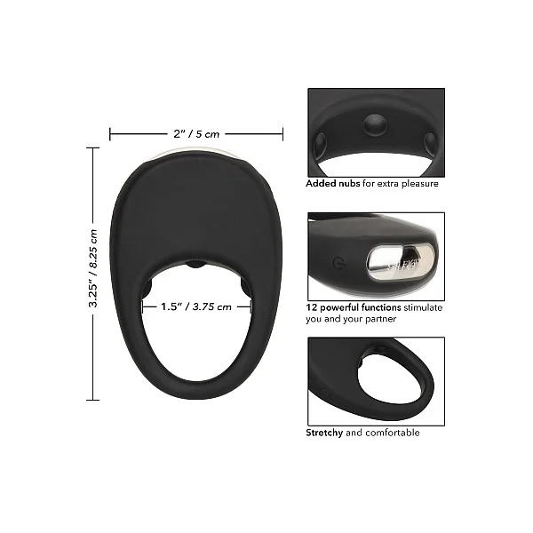 Pleasure Ring - Zwart van het merk Couples Enhancers - Cockringen - online bestellen bij Masculum.nl. De discrete online seks-toys en erotisch heren ondergoed winkel voor gay & hetero mannen.