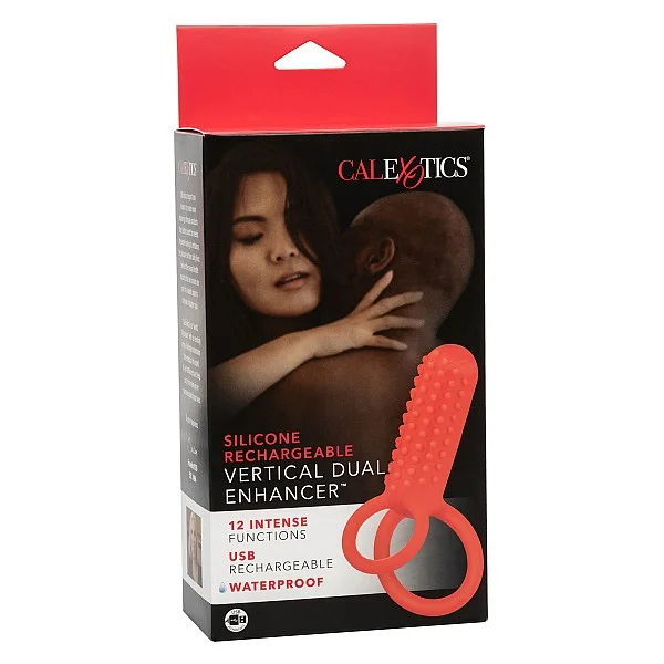 Vertical Dual Enhancer - Rood van het merk Couples Enhancers - Cockringen - online kopen bij Masculum.nl. De discrete online seks-toys en erotisch heren ondergoed winkel voor gay & hetero mannen.