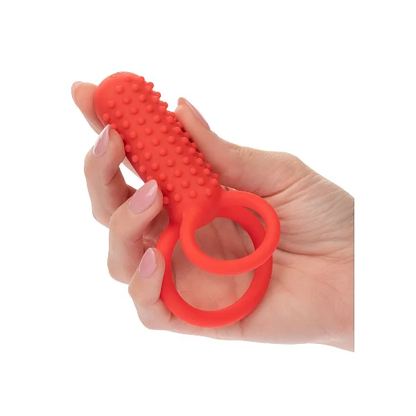 Vertical Dual Enhancer - Rood van het merk Couples Enhancers - Cockringen - online kopen bij Masculum.nl. De discrete online seks-toys en erotisch heren ondergoed winkel voor gay & hetero mannen.
