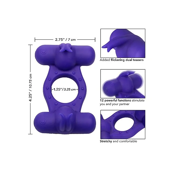 Triple Orgasm Enhancer - Paars van het merk Couples Enhancers - Cockringen - online kopen bij Masculum.nl. De discrete online seks-toys en erotisch heren ondergoed winkel voor gay & hetero mannen.