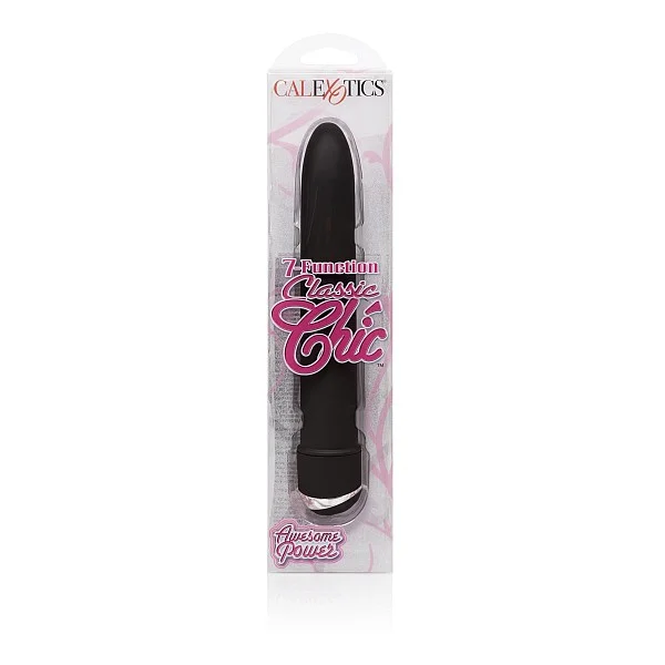 7-Function Classic Chic - Zwart van het merk Classic Chic - Klassieke Vibrators - online bestellen bij Masculum.nl. De discrete online seks-toys en erotisch heren ondergoed winkel voor gay & hetero mannen.