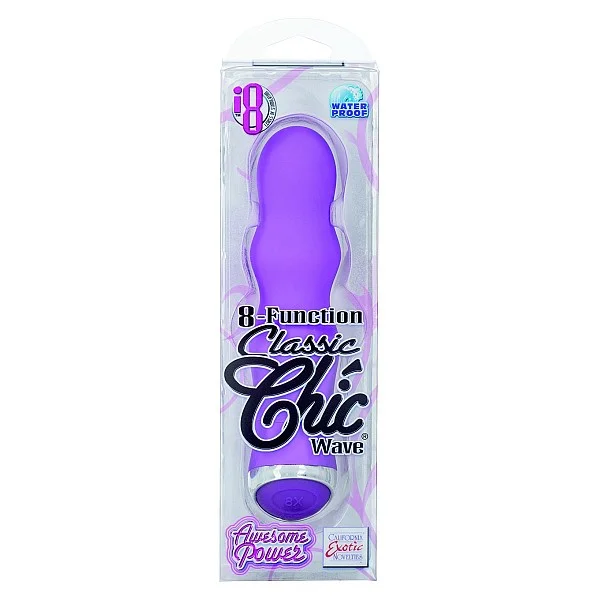 8-Function Classic Chic Wave - Paars van het merk Classic Chic - Kleine Vibrators - online bestellen bij Masculum.nl. De discrete online seks-toys en erotisch heren ondergoed winkel voor gay & hetero mannen.
