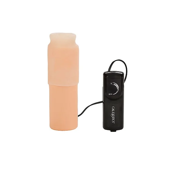 Vibrating Oro Simulator - Lichte huidskleur van het merk Optimum Series - Sleeve Masturbators - online bestellen bij Masculum.nl. De discrete online seks-toys en erotisch heren ondergoed winkel voor gay & hetero mannen.