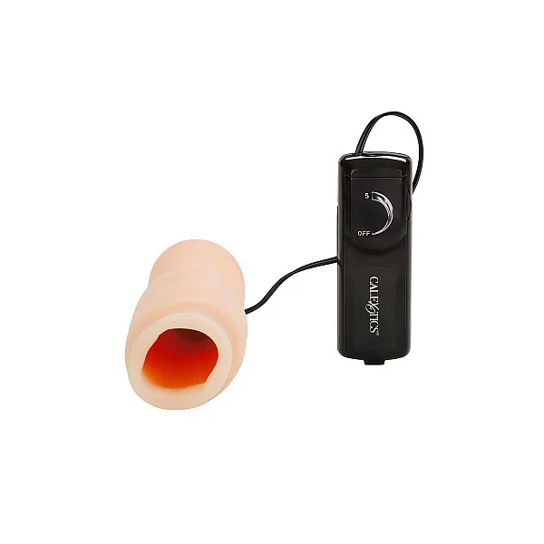 Vibrating Oro Simulator - Lichte huidskleur van het merk Optimum Series - Sleeve Masturbators - online bestellen bij Masculum.nl. De discrete online seks-toys en erotisch heren ondergoed winkel voor gay & hetero mannen.